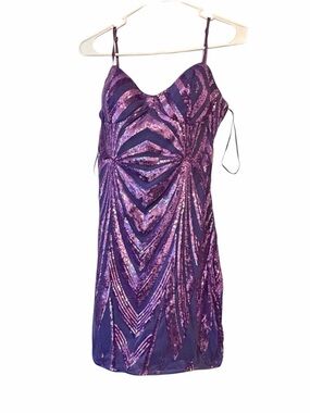 Fashion Nova Vibrant Purple Dress